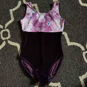 Rebecca’s Mom Purple Science Velvet Leotard